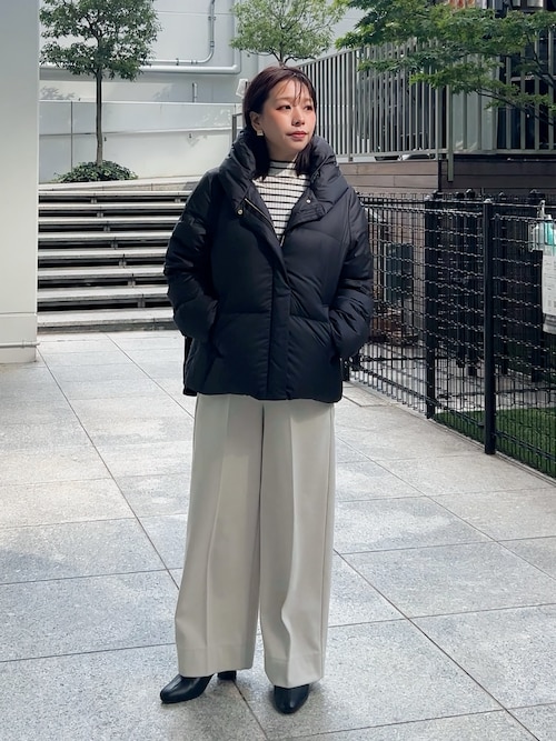 セール】【名品アウター／800FP・多機能】つつまれダウンショート