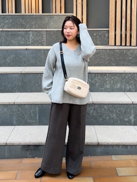 「LEE」｜「アイテム（ブーツ）」を使った、ちびゆきさん（レディース・152cm）の秋コーディネート