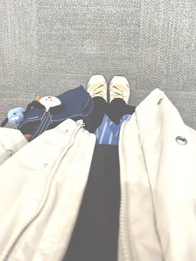 「DANTON（ダントン）のアイテム」を使った、ukaさん（レディース・161cm）の冬コーディネート