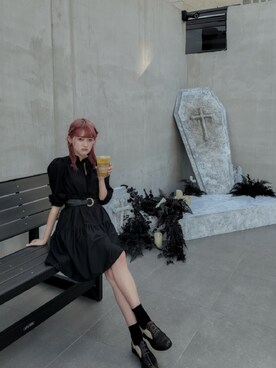「chuu（チュー）のアイテム」を使った、Eileen / アイリーンさん（レディース・158cm）の秋コーディネート