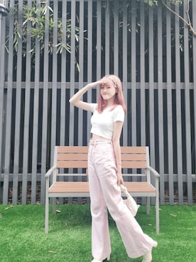 「AIR SPACE（エアースペース）のアイテム」を使った、Eileen / アイリーンさん（レディース・158cm）の秋コーディネート