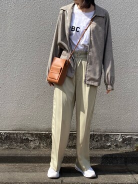 「MR.OLIVE（ミスターオリーブ）のアイテム」を使った、nareさん（レディース・169cm）の春コーディネート