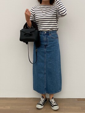 「Lepidos（レピドス）のアイテム」を使った、azuさん（レディース・153cm）の春コーディネート