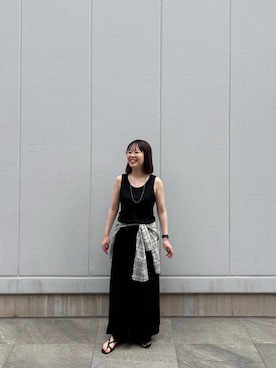 「MOHI（モヒ）のアイテム」を使った、yuukaさん（レディース・153cm）の夏コーディネート