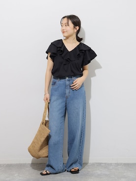 「PAES（ペイズ）のアイテム」を使った、RINさん（レディース・157cm）の夏コーディネート
