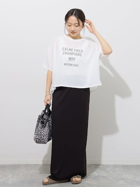 「Drifter（ドリフター）のアイテム（バッグ）」を使った、RINさん（レディース・157cm）の春コーディネート