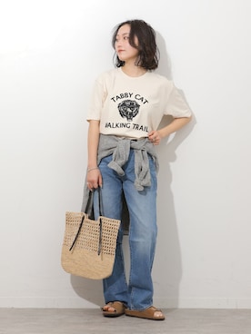「Levi's（リーバイス）の【LEVI'S/リーバイス】501 90'S ANKLE LIGHTWEIGHT：デニム（デニムパンツ、ブルー系）」を使った、RINさん（レディース・157cm）の春コーディネート