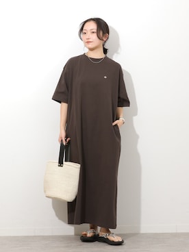 「Snow Peak（スノーピーク）のアイテム」を使った、RINさん（レディース・157cm）の春コーディネート