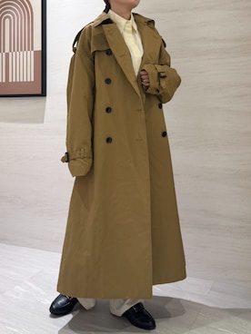 「AJUGA.（アジュガ）のアイテム」を使った、AJUGA.スタッフさん（レディース・158cm）の冬コーディネート