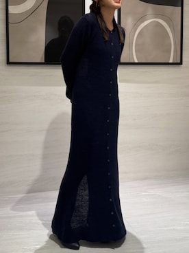 「AJUGA.（アジュガ）のアイテム」を使った、AJUGA.スタッフさん（レディース・152cm）の冬コーディネート