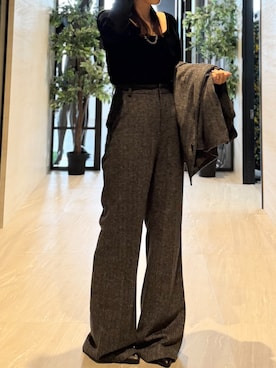 「AJUGA.（アジュガ）のアイテム」を使った、AJUGA.スタッフさん（レディース・152cm）の秋コーディネート