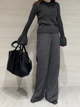 「アイテム（その他小物）」を使った、AJUGA.スタッフさん（レディース・159cm）の秋コーディネート