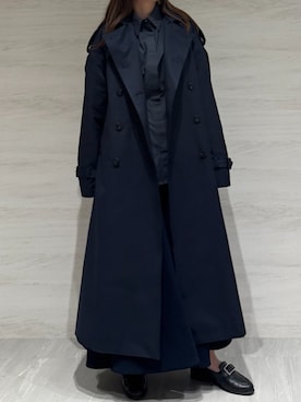 「AJUGA.（アジュガ）のアイテム」を使った、AJUGA.スタッフさん（レディース・158cm）の冬コーディネート