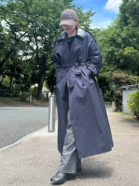 「AJUGA.（アジュガ）のアイテム」を使った、AJUGA.スタッフさん（レディース・161cm）の冬コーディネート