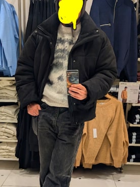 「CLEL（クレイル）のアイテム（帽子）」を使った、虎熊さん（メンズ・174cm）の冬コーディネート