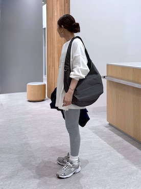 「アイテム（レギンス/スパッツ）」を使った、muuu805 さん（レディース・159cm）の秋コーディネート