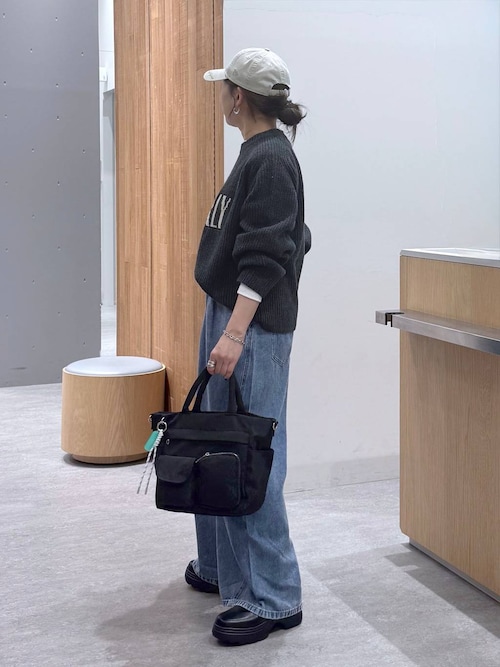 セール】7ゲージ畔編みロゴプルオーバー 611352（ニット/セーター