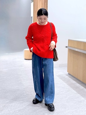 「旅行」｜muuu805 さん（レディース・159cm）の冬コーディネート