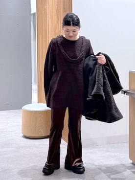 「シンプルコーデ」｜muuu805 さん（レディース・159cm・30代）の冬コーディネート