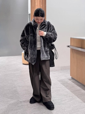 「旅行」｜muuu805 さん（レディース・159cm）の冬コーディネート