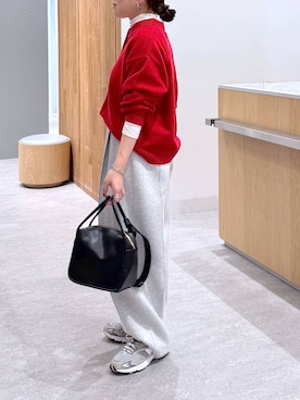 「アイテム（スウェットパンツ）」を使った、muuu805 さん（レディース・159cm・30代）の秋コーディネート