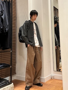 nihonさん（メンズ・183cm）の冬コーディネート