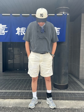 「アイテム（Tシャツ/カットソー）」を使った、odd10976さん（メンズ・186cm）の夏コーディネート