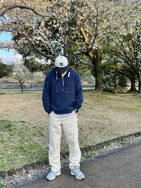 「Engineered Garments（エンジニアードガーメンツ）のアイテム」を使った、odd10976さん（メンズ・186cm）の春コーディネート