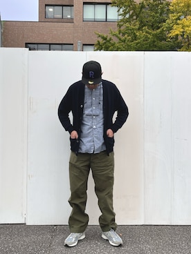 「アイテム（キャップ）」を使った、odd10976さん（メンズ・186cm）の秋コーディネート