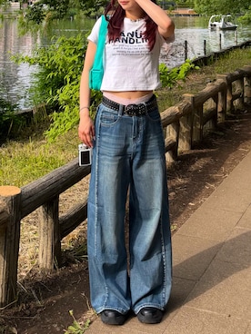 「SLY（スライ）のアイテム」を使った、bibi★さん（レディース・153cm）の夏コーディネート