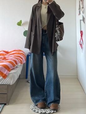 「YOLO（ヨーロ）のアイテム」を使った、bibi★さん（レディース・153cm）の夏コーディネート