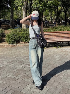 「SLY（スライ）のアイテム」を使った、bibi★さん（レディース・153cm）の夏コーディネート
