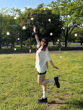 「SLY（スライ）のアイテム（トップス）」を使った、bibi★さん（レディース・153cm）の春コーディネート