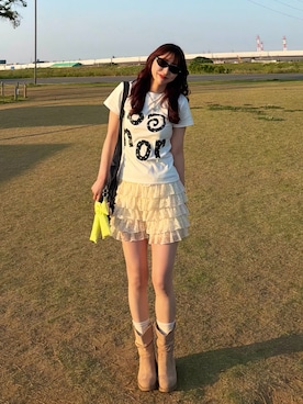 「YOLO（ヨーロ）のアイテム」を使った、bibi★さん（レディース・153cm）の春コーディネート