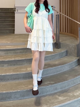 「STANDOIL（スタンドオイル）のアイテム」を使った、bibi★さん（レディース・153cm）の夏コーディネート