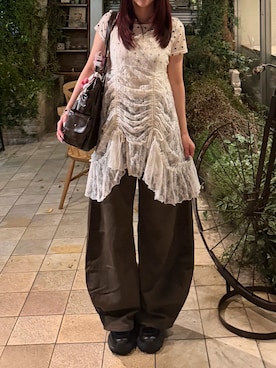 「SLY（スライ）のアイテム」を使った、bibi★さん（レディース・153cm）の夏コーディネート