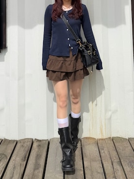 「アイテム（アクセサリー）」を使った、bibi★さん（レディース・153cm）の秋コーディネート