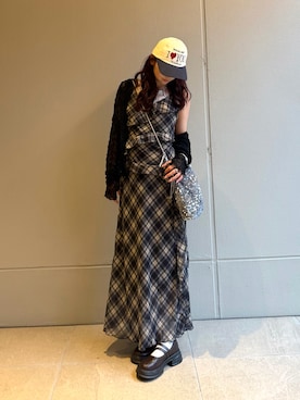 「YOLO（ヨーロ）のアイテム」を使った、bibi★さん（レディース・153cm）の夏コーディネート