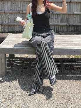 「SLY（スライ）のアイテム」を使った、bibi★さん（レディース・153cm）の夏コーディネート