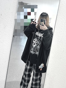 「アイテム（スウェットパンツ）」を使った、neconyan2さん（レディース・148cm）の冬コーディネート