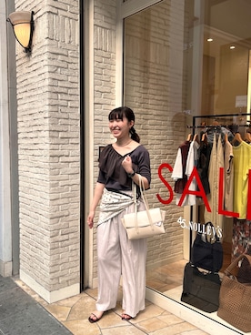 「grace grace （グラスグラス）のアイテム」を使った、yamanatsu0709さん（レディース・164cm）の夏コーディネート