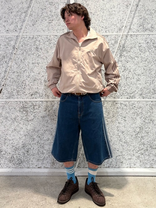 adidas（アディダス） ワイドパンツ ハーフパンツ ジーンズ 短パン