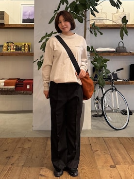 「Saturdays NYC（サタデーズ ニューヨークシティ ）のアイテム」を使った、yunoさん（レディース・164cm）の秋コーディネート