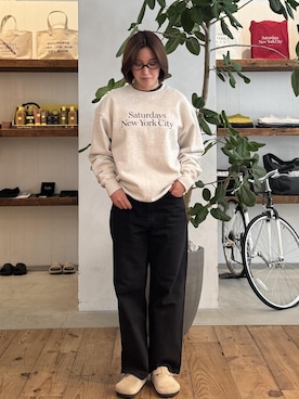 「Saturdays NYC（サタデーズ ニューヨークシティ ）のアイテム」を使った、yunoさん（レディース・164cm）の秋コーディネート
