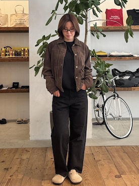 「Saturdays NYC（サタデーズ ニューヨークシティ ）のアイテム」を使った、yunoさん（レディース・164cm）の秋コーディネート