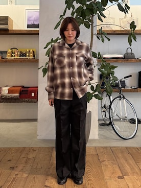 「Saturdays NYC（サタデーズ ニューヨークシティ ）のアイテム」を使った、yunoさん（レディース・164cm）の秋コーディネート