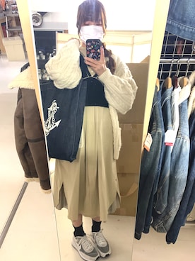 「chambre de charme（シャンブルドゥシャーム）のアイテム（ワンピース）」を使った、KANAさん（レディース・161cm）の春コーディネート