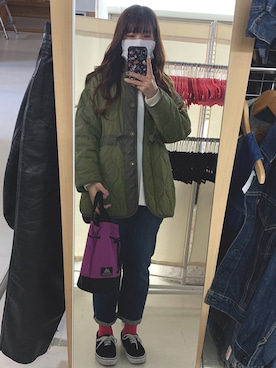 「JOURNAL STANDARD relume（ジャーナルスタンダード　レリューム）のアイテム（ブルゾン）」を使った、KANAさん（レディース・161cm）の冬コーディネート