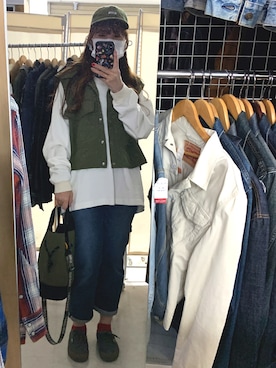 「ORCIVAL（オーシバル）のアイテム（キャップ）」を使った、KANAさん（レディース・161cm）の春コーディネート