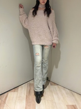 「GYDA（ジェイダ）のアイテム（ニット/セーター）」を使った、shokoさん（レディース・164cm）の秋コーディネート